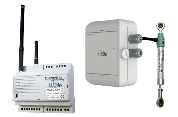 Sensores y Dataloggers inalámbricos WINECAP en red, hasta 6km de distancia con tecnología LoRa, para aplicaciones IoT y IIoT 
