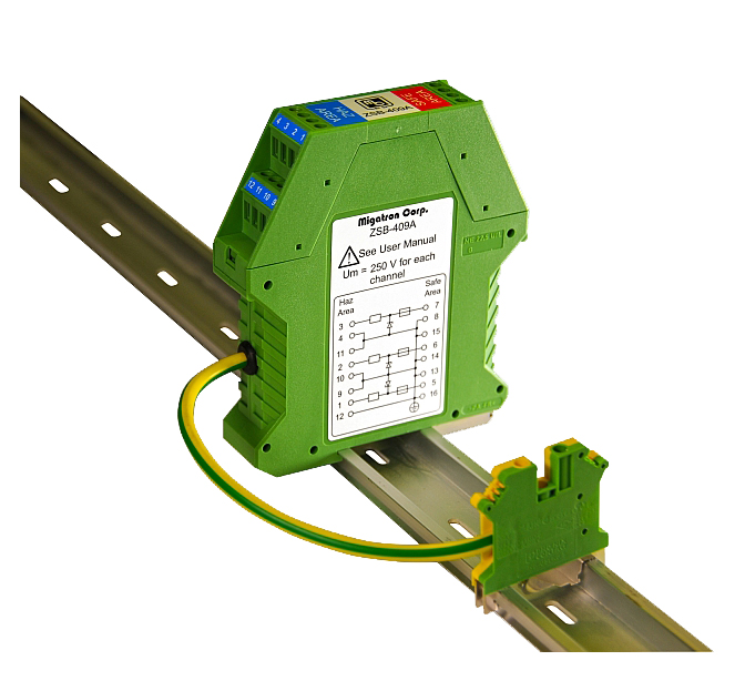 Barrera Zener para utilización de sensores en zonas ATEX UL