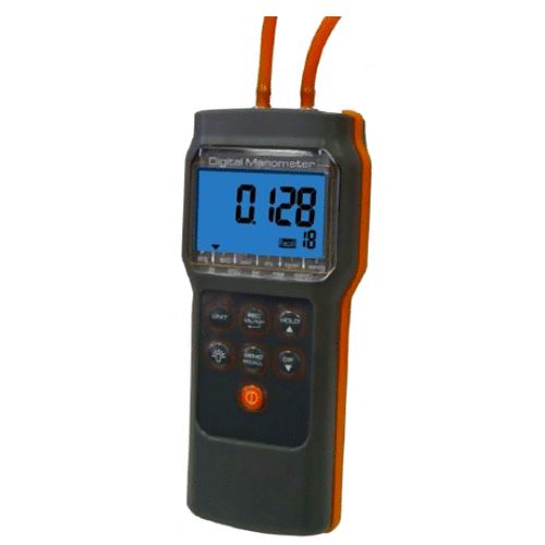 Manómetros portátiles digitales de presión diferencial o relativa