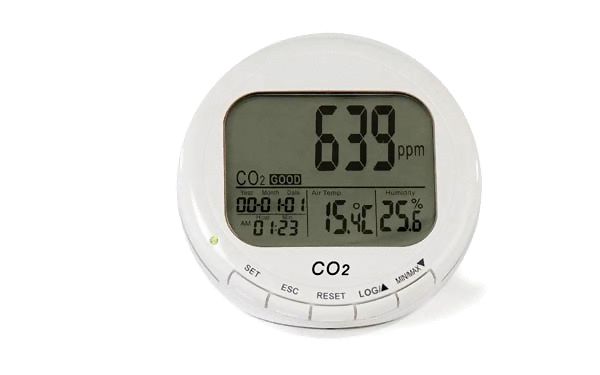 Monitor portátil de sobremesa con alarma de CO<sub>2</sub> - 7798 series