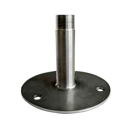 Base de fijación de aluminio, Ø 116mm, rosca G 3/4
