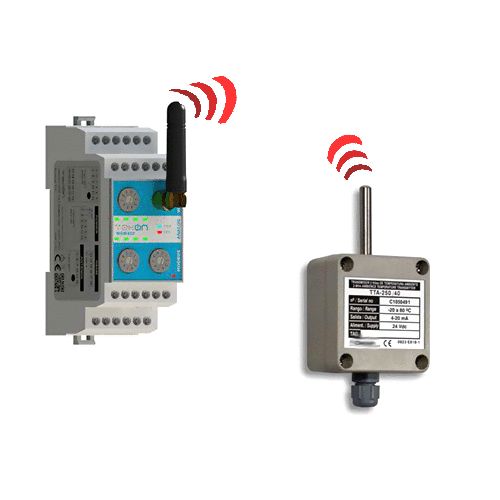 Transmisión inalámbrica remota contactos, analógicas - mV y mA