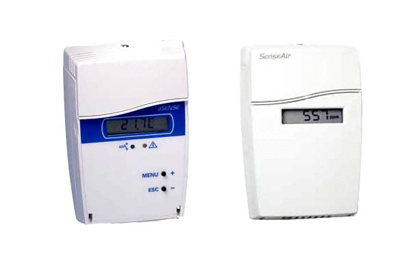 Transmisor / controlador de CO<sub>2</sub> y temperatura - aSense VAV