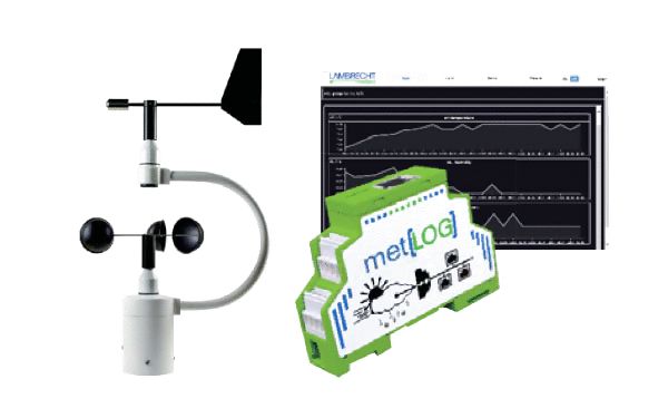 Velocidad y sentido del viento, datalogger + visualización remota