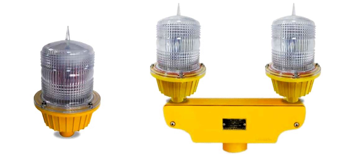 Led rojo, lente de Fresnel, fotocélula integrada, ICAO tipo B