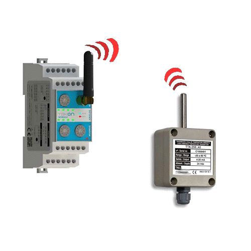Transmisión inalámbrica remota analógica PT100 - Termopar - mV y mA